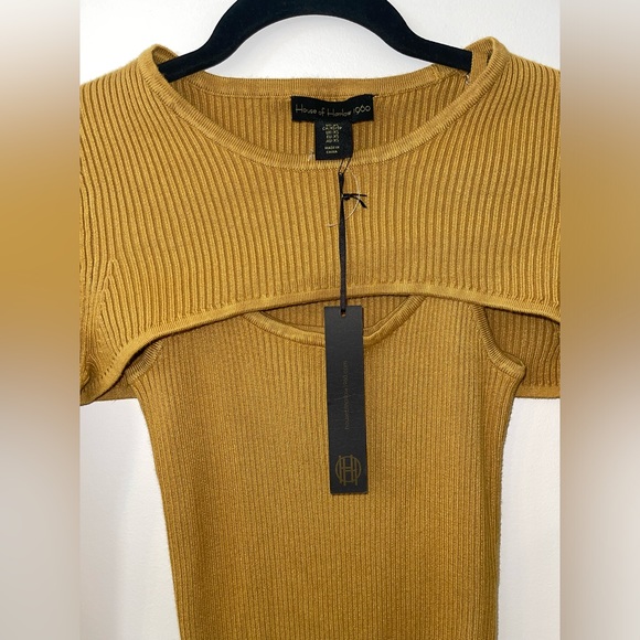 NWT House of Harlow 1960 Cutout Long Sleeve Dress Size XS - Picture 2 of 7